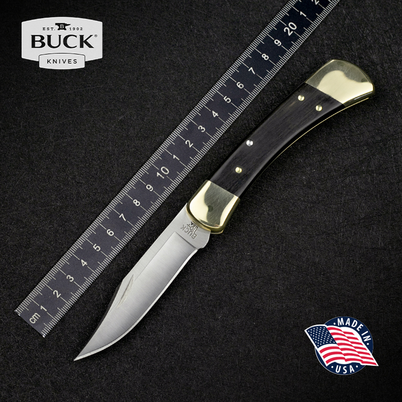美国进口正品BUCK巴克BU-110折叠猎手户外装备不锈钢折叠刀高硬度