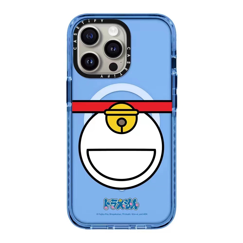 CASETi联名Doraemon哆啦A梦苹果15适用iPhone14/13/12ProMax手机壳人物动漫胖虎大雄小夫时光机11防摔保护套