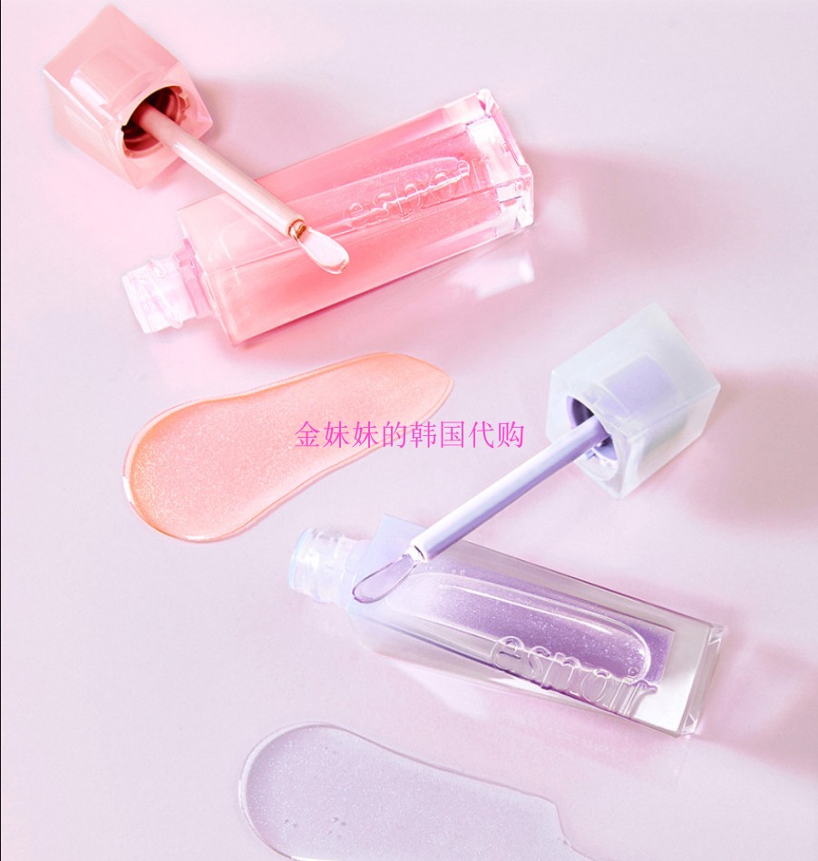 韩国代购Espoir/艾丝珀 Couture lip gloss透明滋润 唇釉 Rosy BB