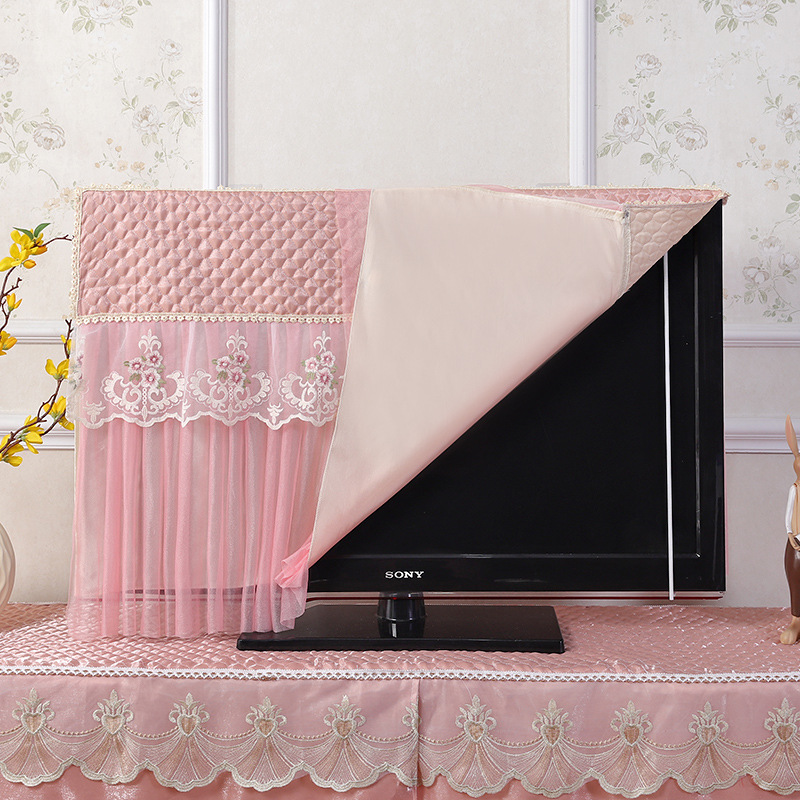 幸福桃花电视罩 电视柜罩防尘罩液晶55寸电视罩