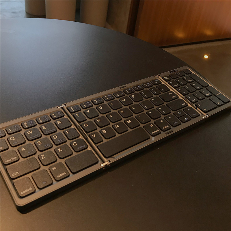 折叠键盘适用苹果ipad安卓平板通用蓝牙键盘超薄便携无线数字小键盘女 三折手机笔记本电脑外接键盘静音超薄