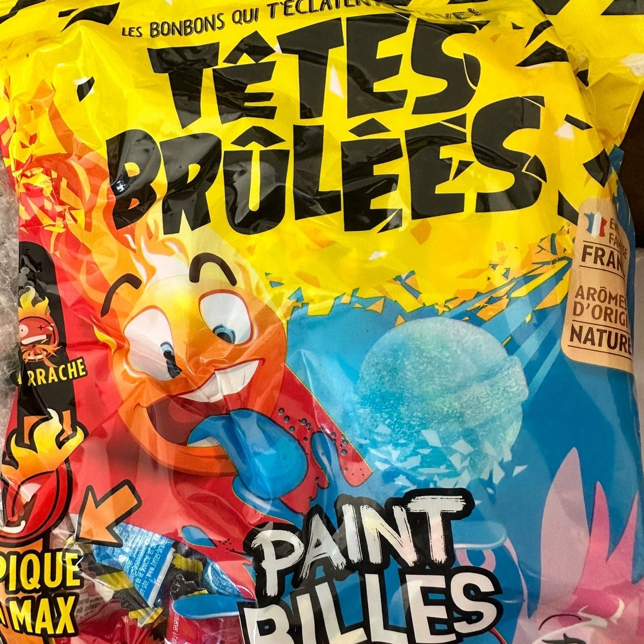 法国本土代购Tetes Brulees酸性硬球型糖零食糖果硬糖开胃糖水果