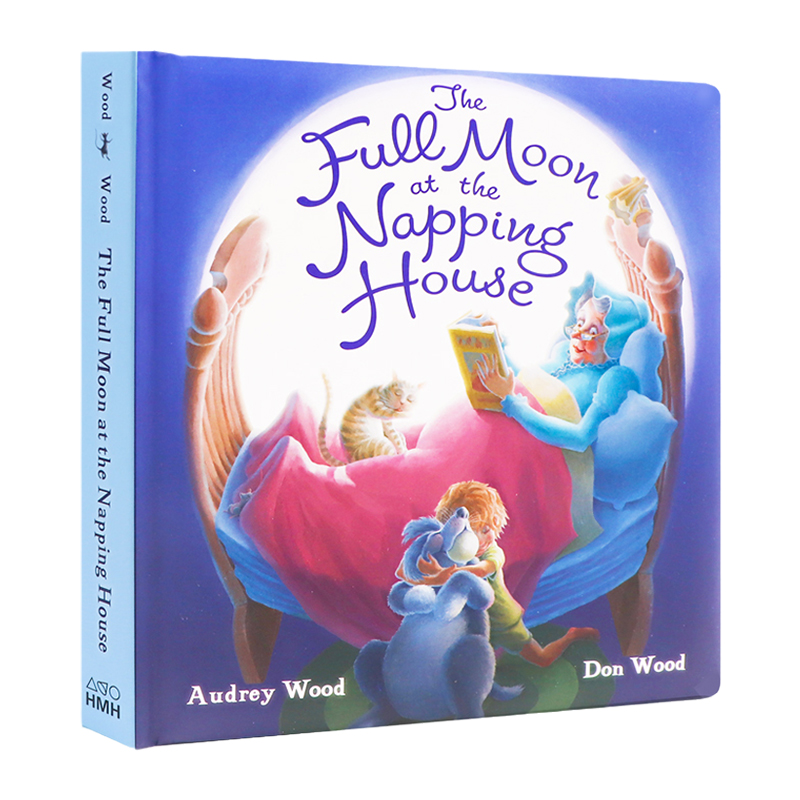 午睡屋的满月 英文原版绘本 Full Moon at the Napping House  精装纸板书 0~3岁 英语启蒙读物 Hachette出版