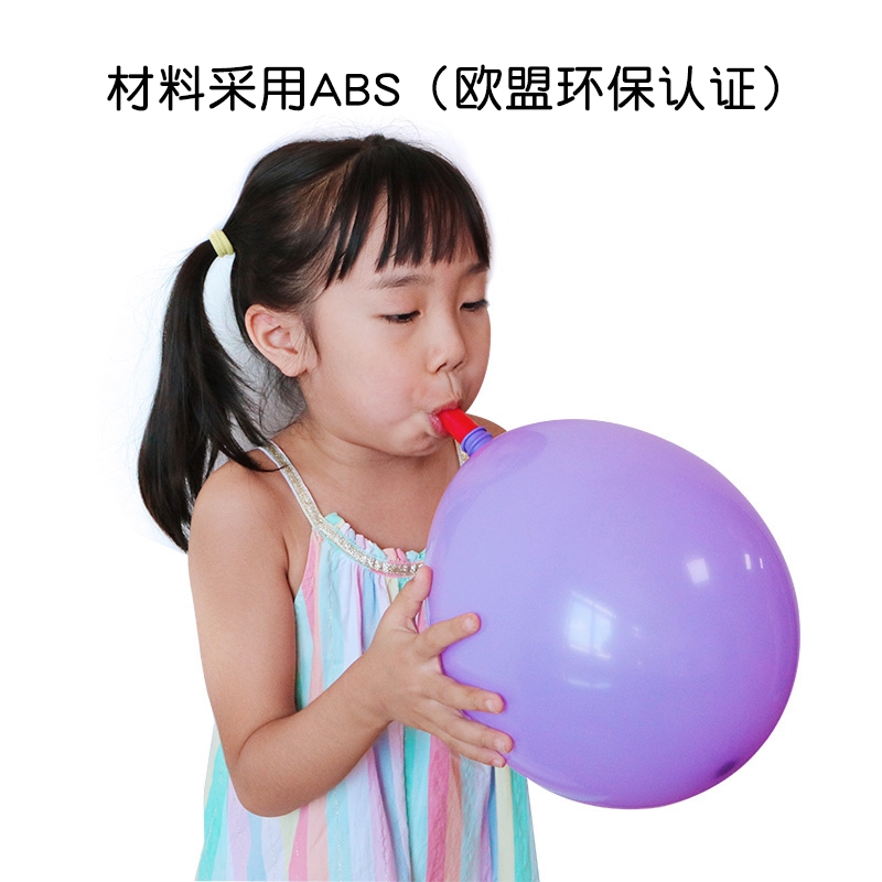 推荐气球吹充气嘴肺活量练习老人儿童肺功能锻炼卡通乳胶汽球
