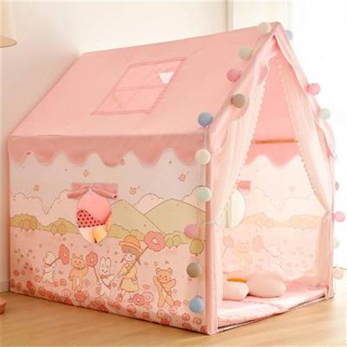 儿童帐篷室内女孩公主房宝宝玩具屋梦幻城堡游戏屋家用粉色小房子