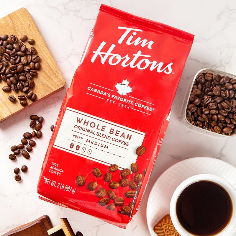 现货包邮加拿大国民品牌Tim Hortons咖啡豆 经典咖啡中度烘焙907g