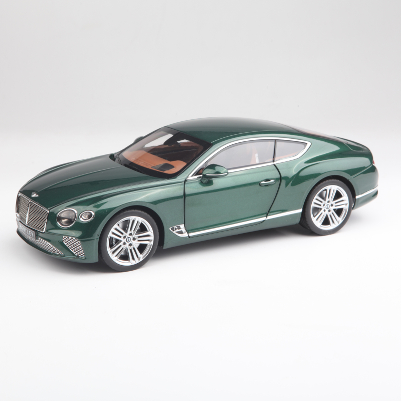 NOREV 1/18宾利欧陆GT2018 银色 蓝色 绿色 敞蓬合金属硬顶模型