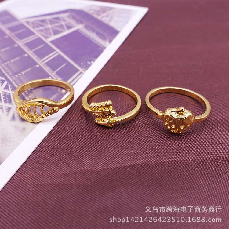 速发jewelry fashion jewelry gold color ring