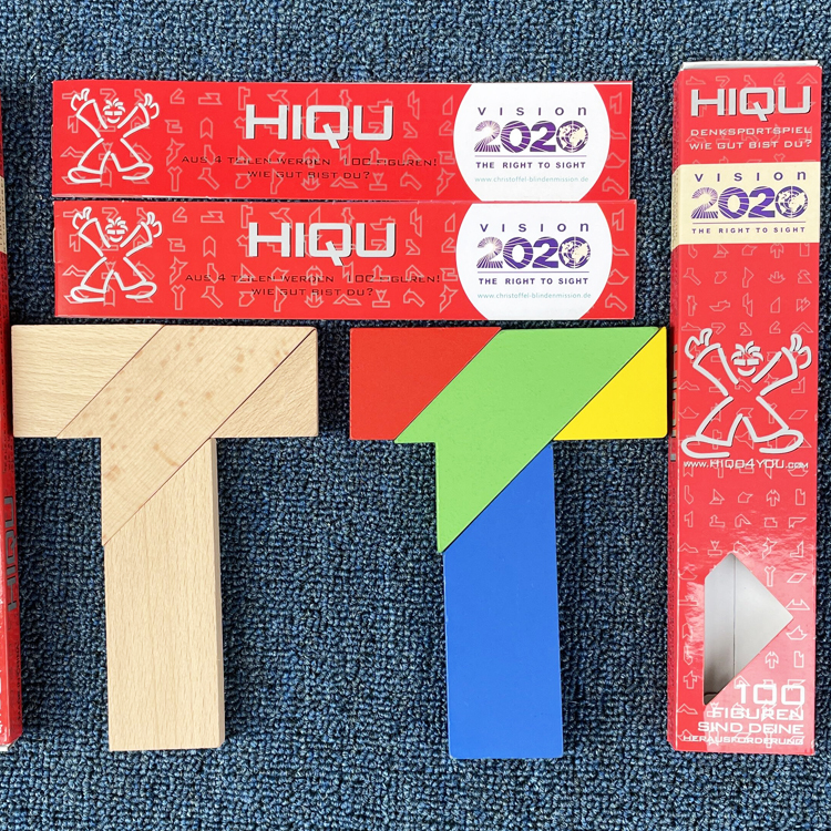 儿童学生礼物木制益智力拼图古典玩具彩色四巧板长条百变T字之谜