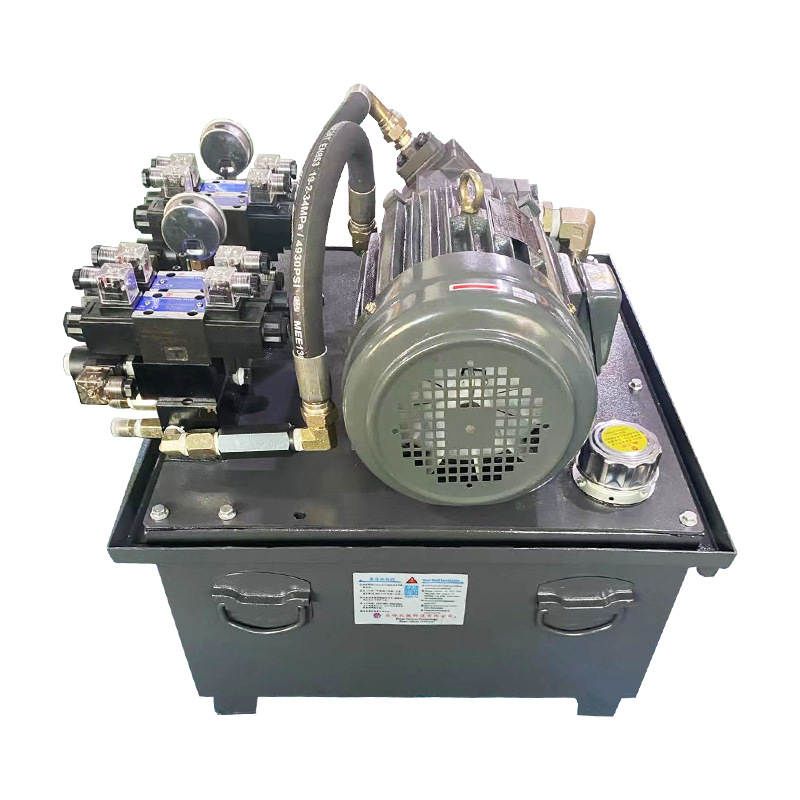 双联顶升压液DY-6F-80站压2组控制阀带调速液压系保统电机3.75KW