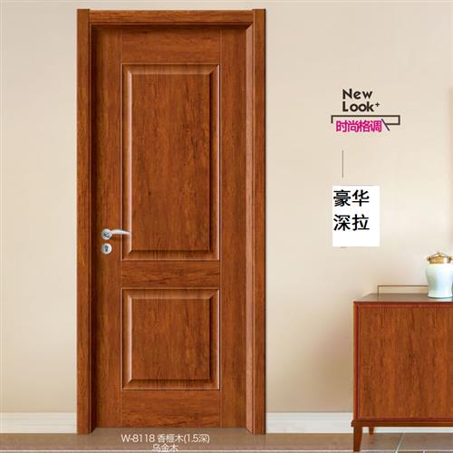 生态烤漆门 三聚氰胺室内套装门 实木复合门 定制木门中国结款式