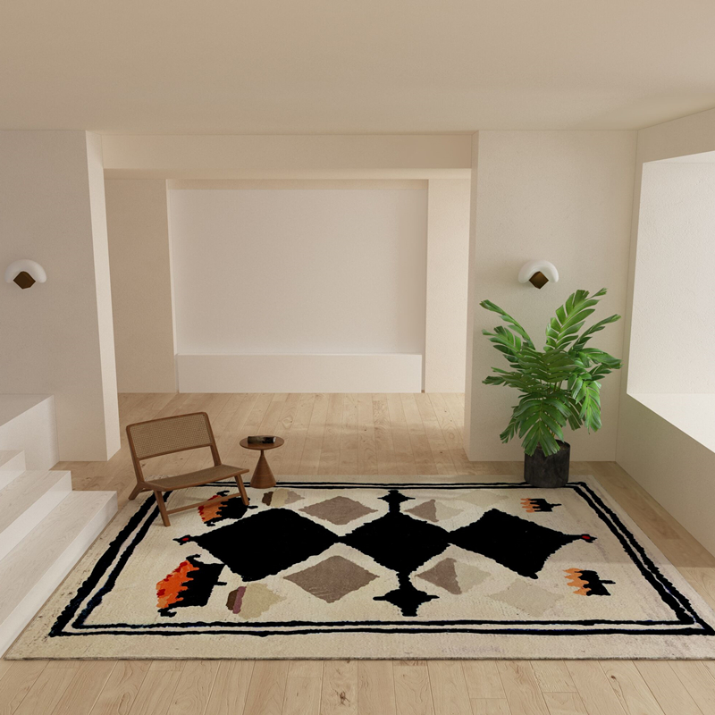 【子凡】波斯原色系列地毯游牧民族摩洛哥风卧室客厅加厚长绒地毯