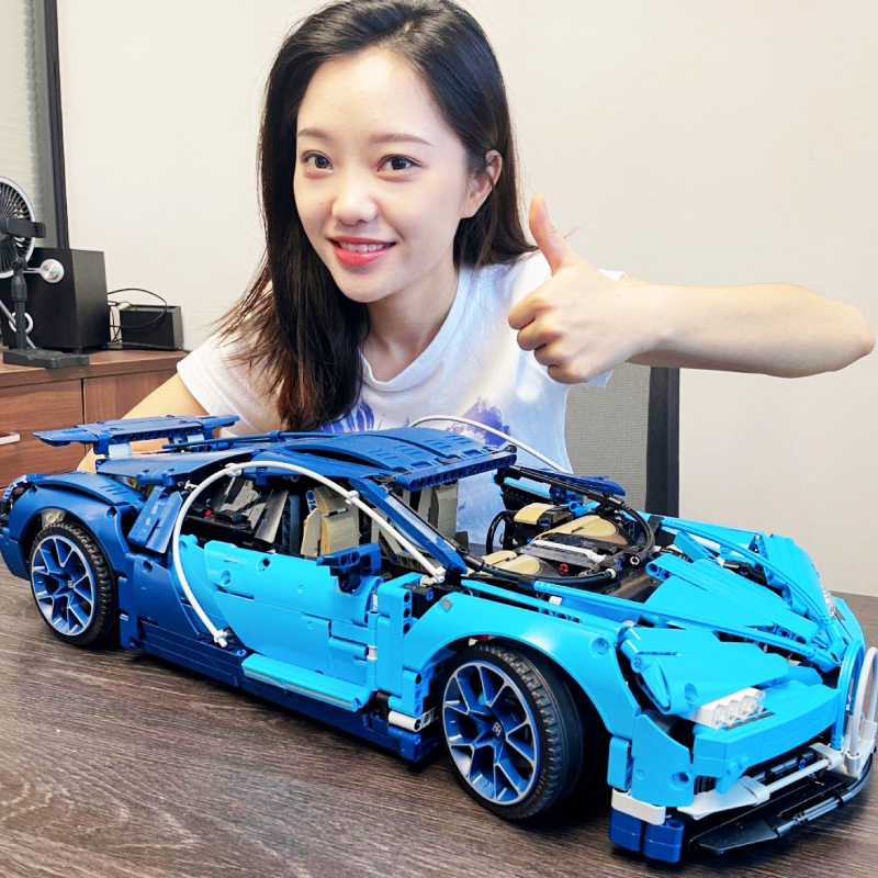 中国积木兰博基尼高难度布加迪威龙拼装大型成人车模赛车男生玩具