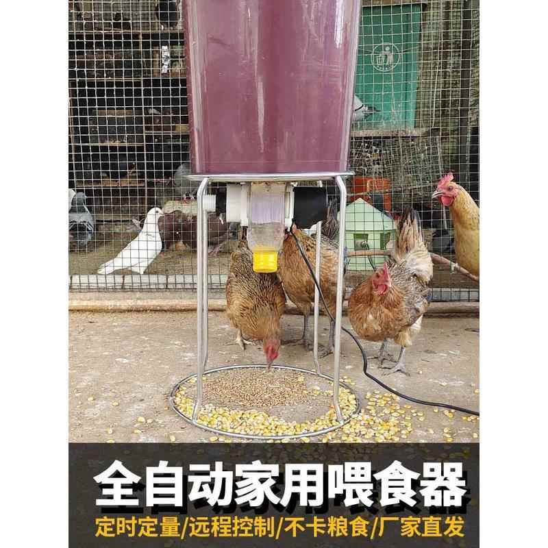 定时下料器太阳能投食电动养鸡自动喂鸡喂食器鸭全自动投料机鸽子