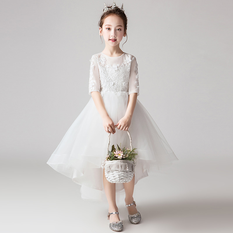 儿童礼服高端公主裙女童花童婚礼小女孩主持人生日钢琴演奏演出服