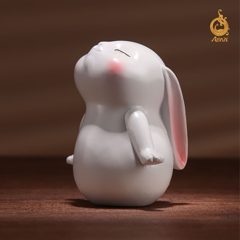 兔年铜兔子摆件《欢乐兔》铜工艺品家居饰品生肖兔卡通礼物礼品
