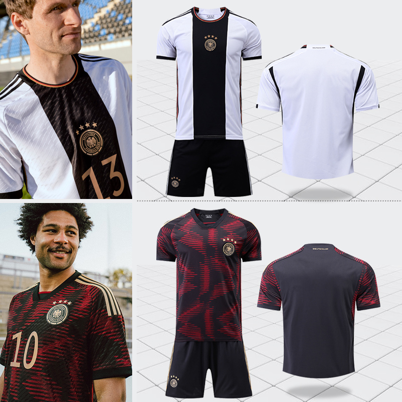 新款德国2022世界杯球衣主场国家队25号穆勒足球服套装男定制儿童