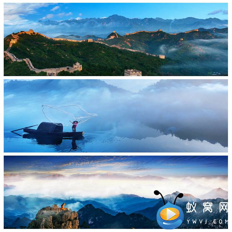 S4671 宽屏 大美中国 大好河山风景美景 视频素材