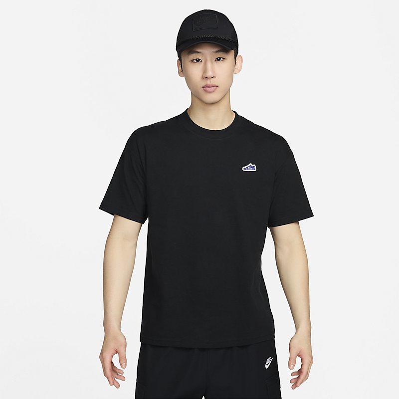 Nike耐克男装2024夏新款运动休闲圆领刺绣鞋标透气短袖T恤FV3752