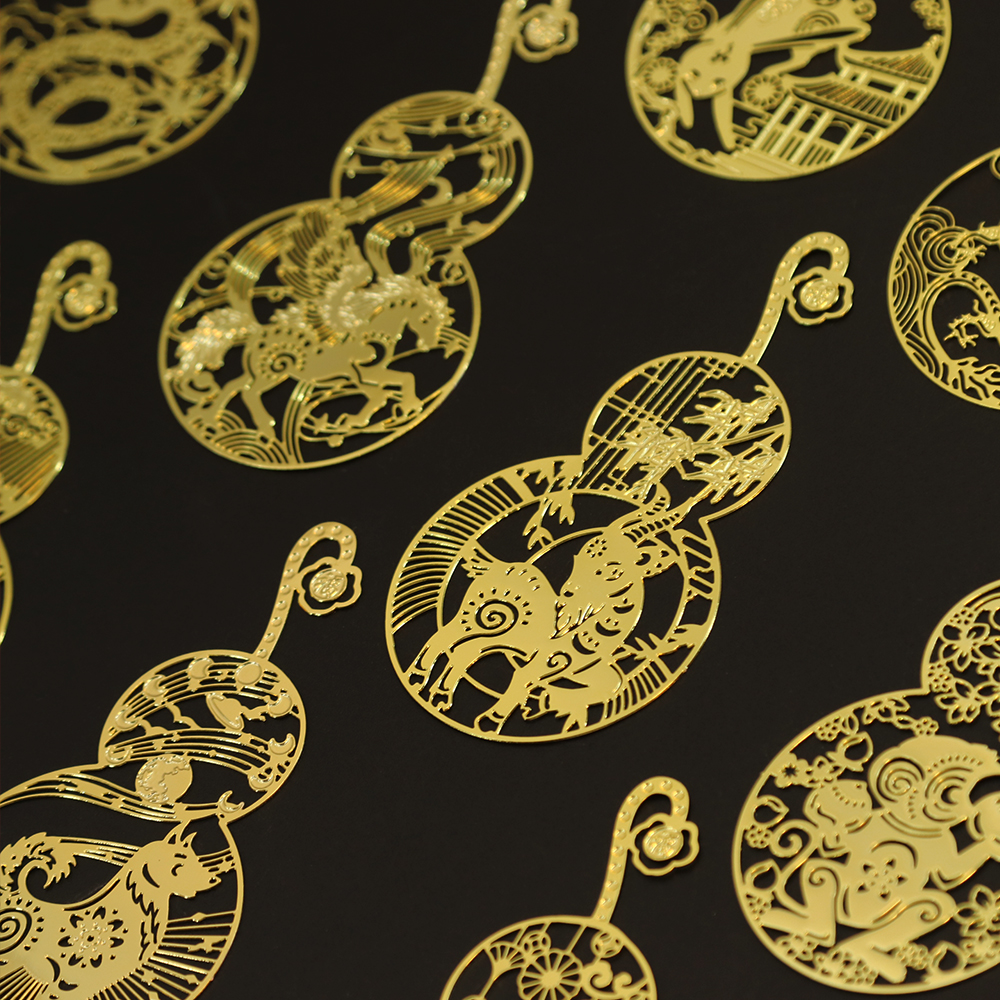 故宫博物院十二生肖金属书签虎年送人精致礼物古风中国风创意礼品
