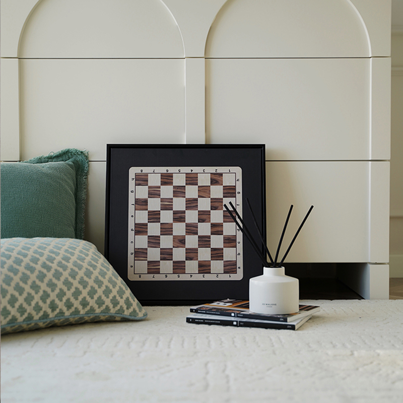 欧式复古轻奢客厅玄关装饰画国际象棋棋盘卧室房间床头摆件挂墙画