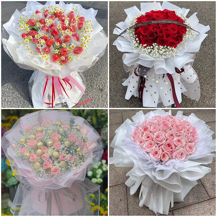 齐齐哈尔市梅里斯达斡尔族区鲜花店同城女神节玫瑰表白花束送老婆