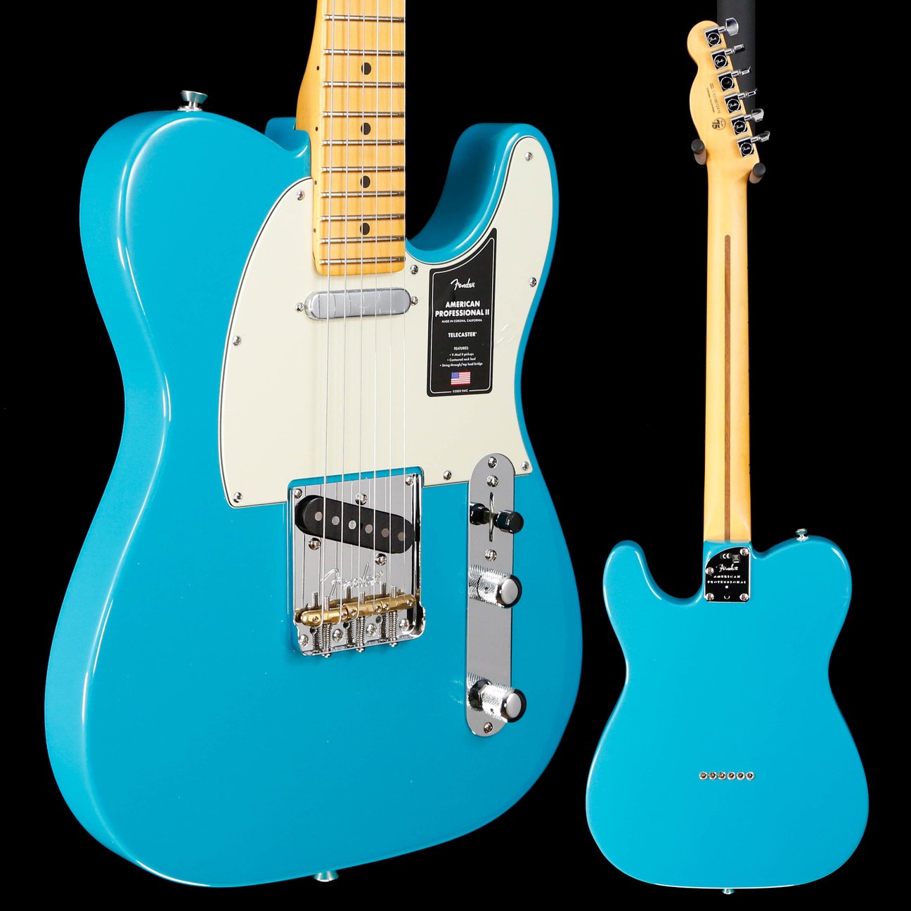 Fender American Professional II Tele芬达美专2代蓝色tele