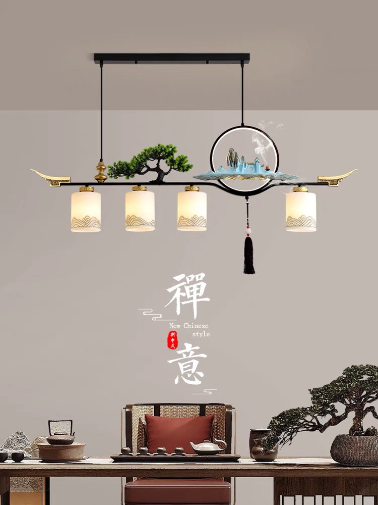 新款中式茶台精致复古灯古风房间装饰餐厅吊灯中国风灯具大全家用