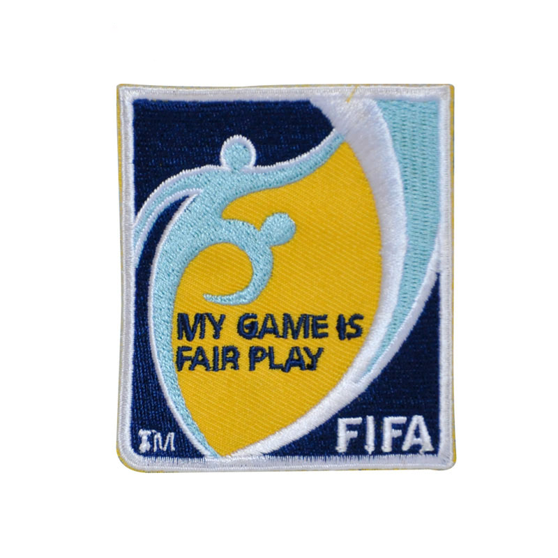 足球裁判 国际足联刺绣袖章 公平竞赛标志臂章 6.5*7.65厘米
