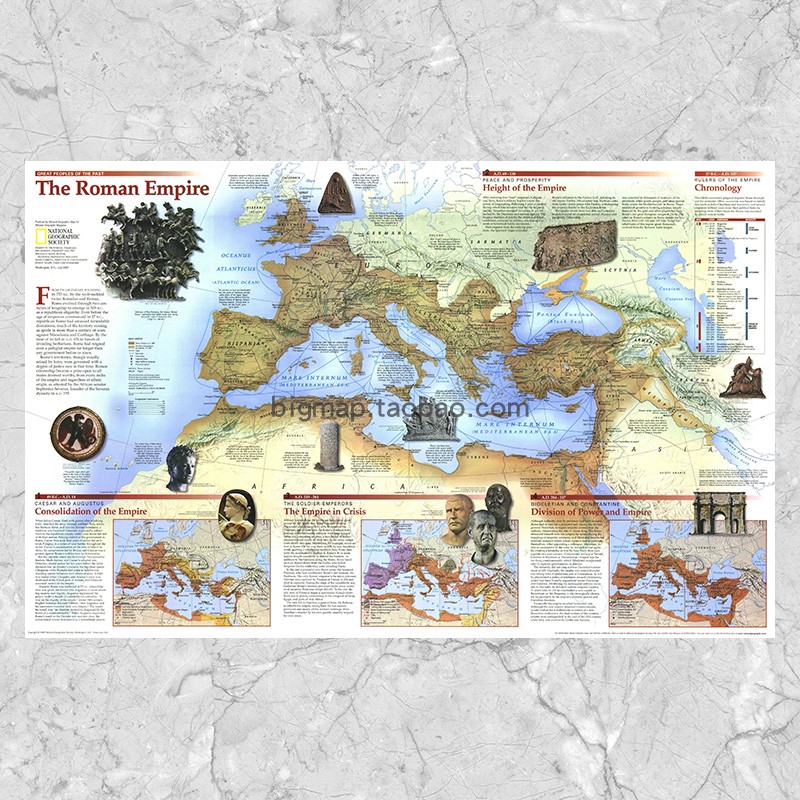 罗马帝国 伟大的先人 国家地理人文海报 大尺寸书房欧式装饰画芯