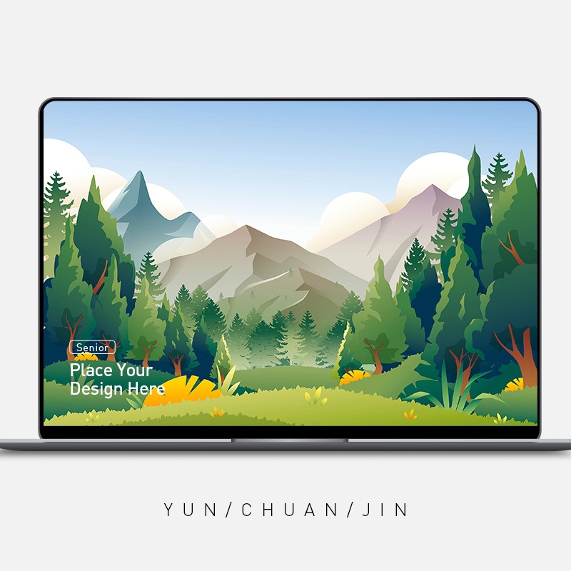 iPad iphone mac高清电脑手机平板壁纸 简约高级插画风景壁纸6张