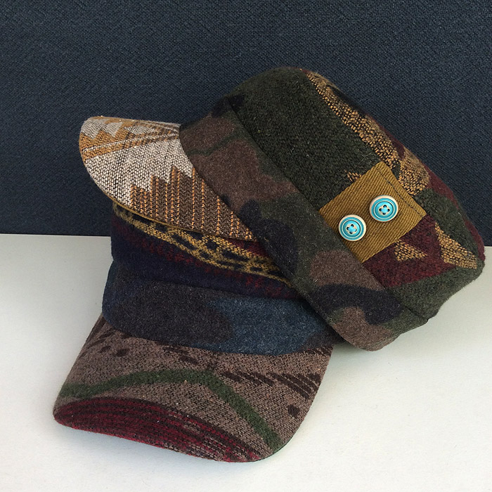 日本帽饰潮牌 波西米亚森系复古平顶帽情侣帽 印第安纳瓦霍民族风
