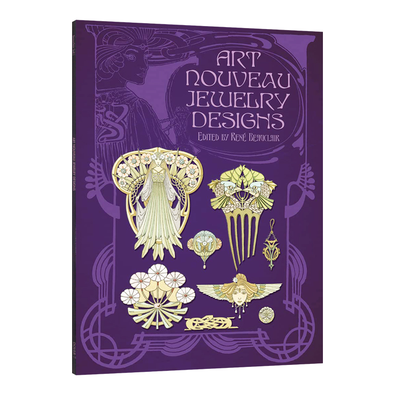 新艺术运动风格珠宝设计 Art Nouveau Jewelry Designs dover  英文原版