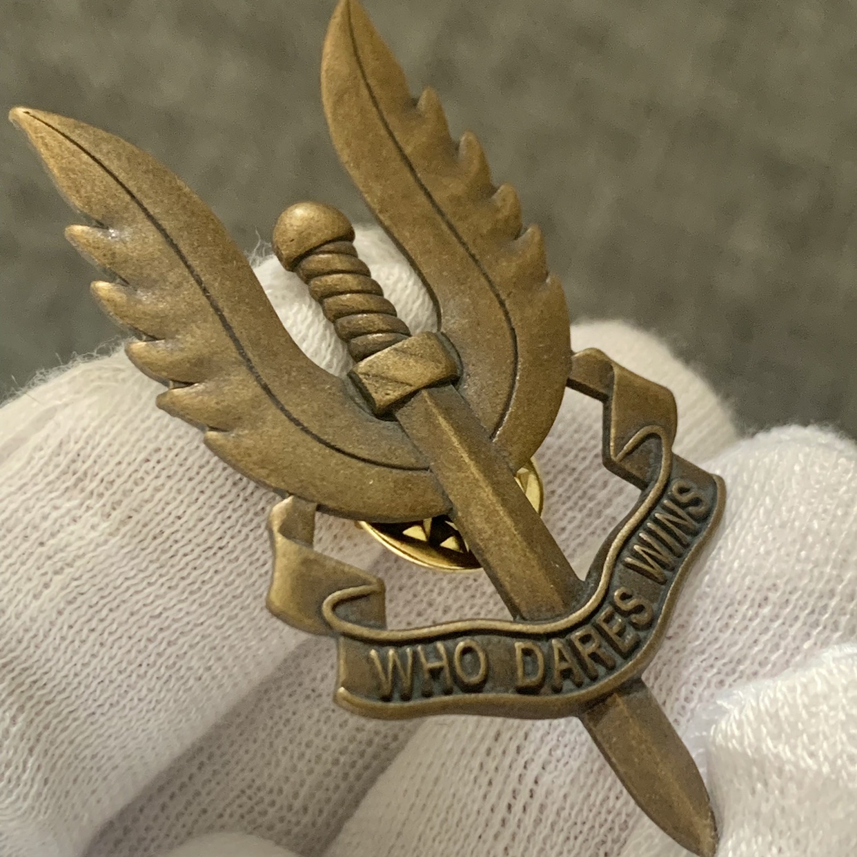 人气复古英国SAS空勤团标志特空降伞兵特种部队章徽章配饰古铜色