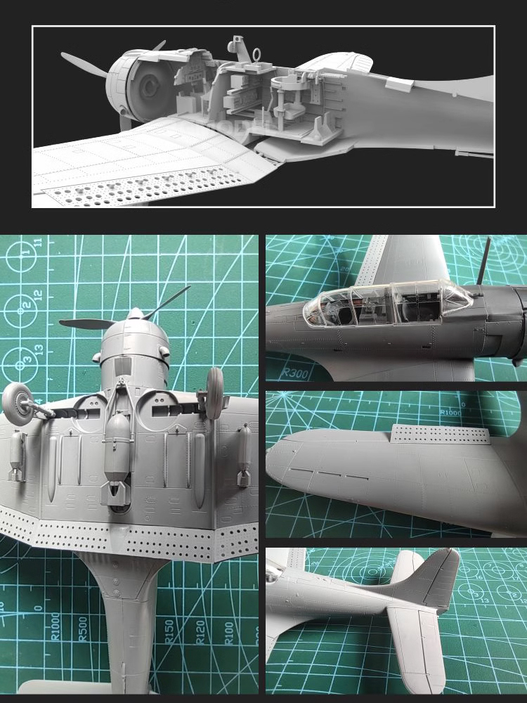 无畏式俯冲轰炸机模型