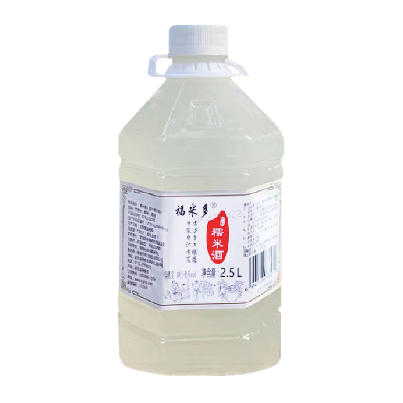 福米多孝感米酒原汁糯米酒2.5L/桶清米酒纯粮发酵古法手工酿造