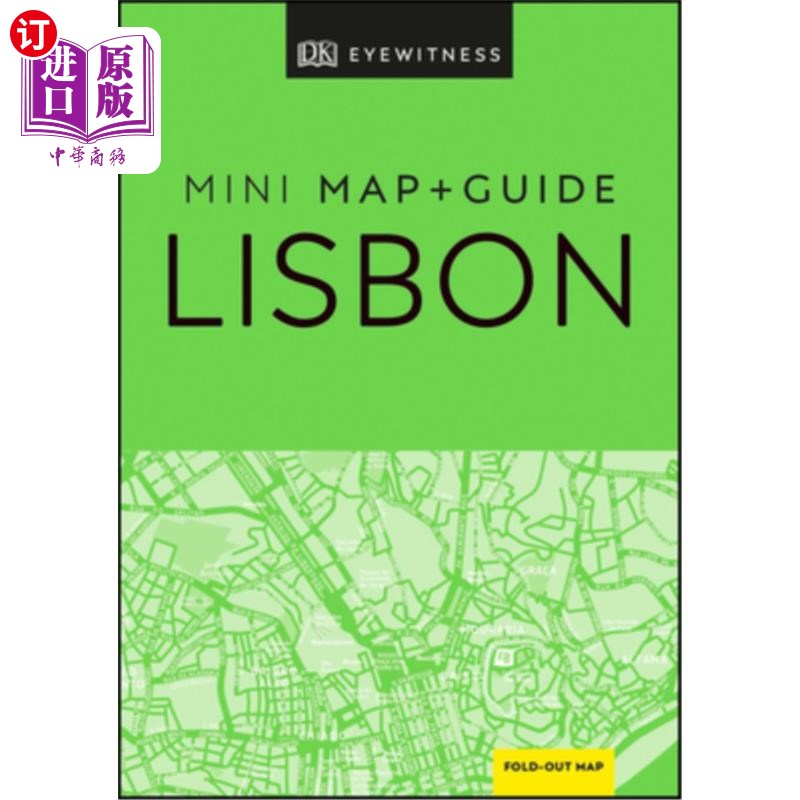 海外直订DK Eyewitness Lisbon Mini Map and Guide DK目击者里斯本迷你地图和指南