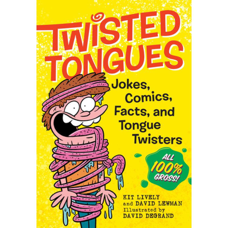 【预售】英文原版 Twisted Tongues 扭曲的舌头 青少年解压读物幽默绕口令漫画故事儿童图画书籍