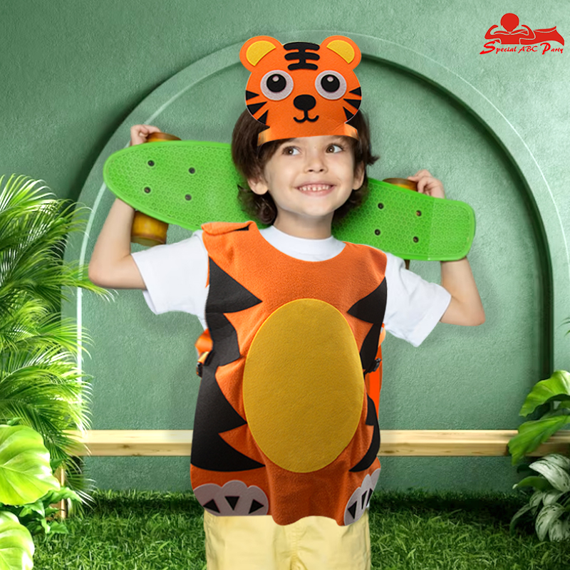 儿童表演动物服饰头饰老虎兔子狮子猴子狐狸幼儿园森林派对万圣节