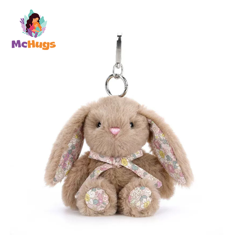 英国McHugs小兔子小熊猫恐龙钥匙扣毛绒玩偶包包挂件公仔薰衣草香