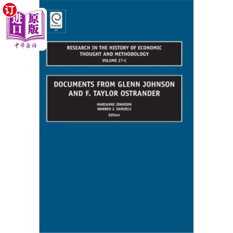 海外直订Documents from Glenn Johnson and F. Taylor Ostrander 格伦·约翰逊和F。泰勒·奥斯坦德