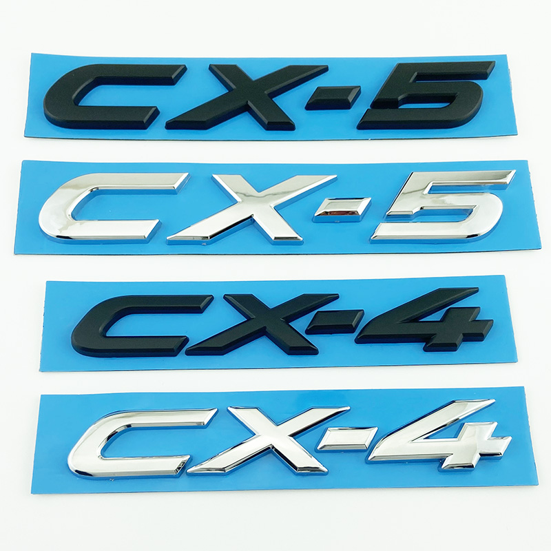 老款长安一汽马自达车标CX-4 CX-5后备尾箱贴标后门英文标志黑色