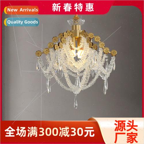 American crystal chandelier light luxury atmosphere creative