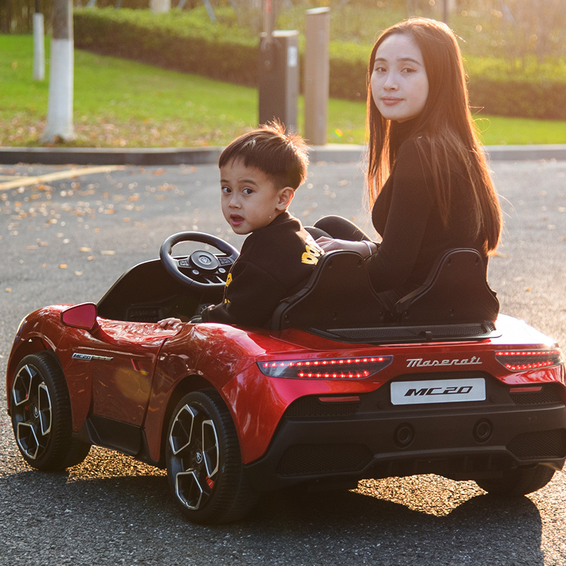 24V玛莎拉蒂儿童电动车四轮汽车双人可坐大人玩具车亲子座遥控车