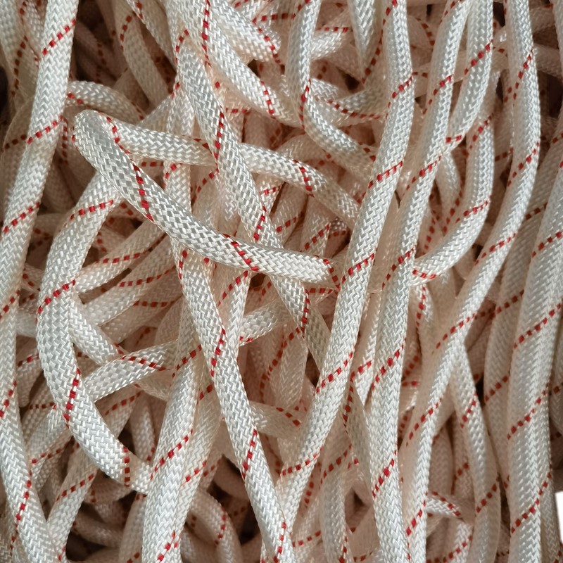 6毫米10毫米白色红色编制尼龙绳 吊床蔬菜大棚种植绳晾衣捆绑绳