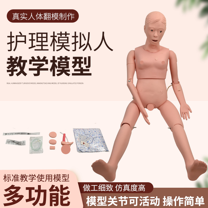 多功能护理模拟人模型男女性医院学校用人体教学模特输液打针导尿