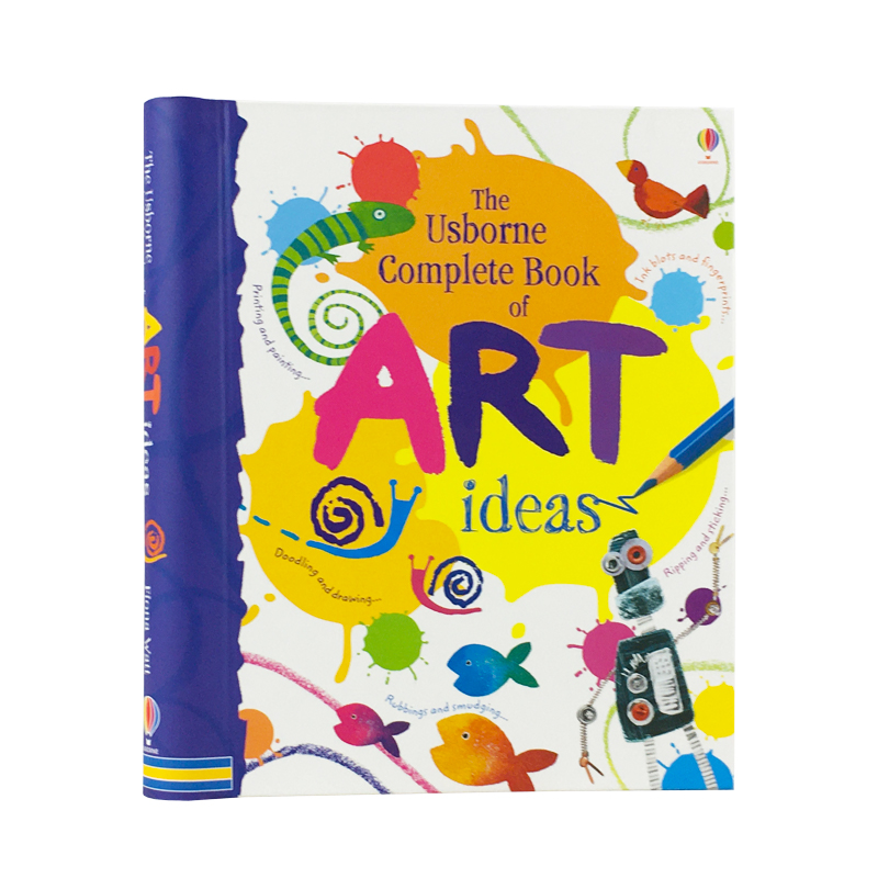 英文原版 Complete Book Of Art Ideas 绘画小点子完整版 儿童艺术创意绘画书Usborne 尤斯伯恩培养小孩艺术启蒙绘本