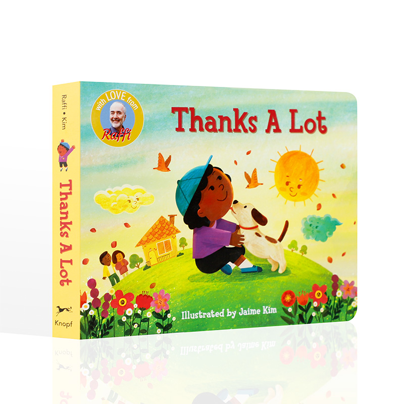 英文原版绘本 Thanks A Lot 谢谢你 3-5岁低幼儿童英语启蒙认知绘本 亲子互动共读宝宝儿歌童谣图画书 培养宝宝感恩之心