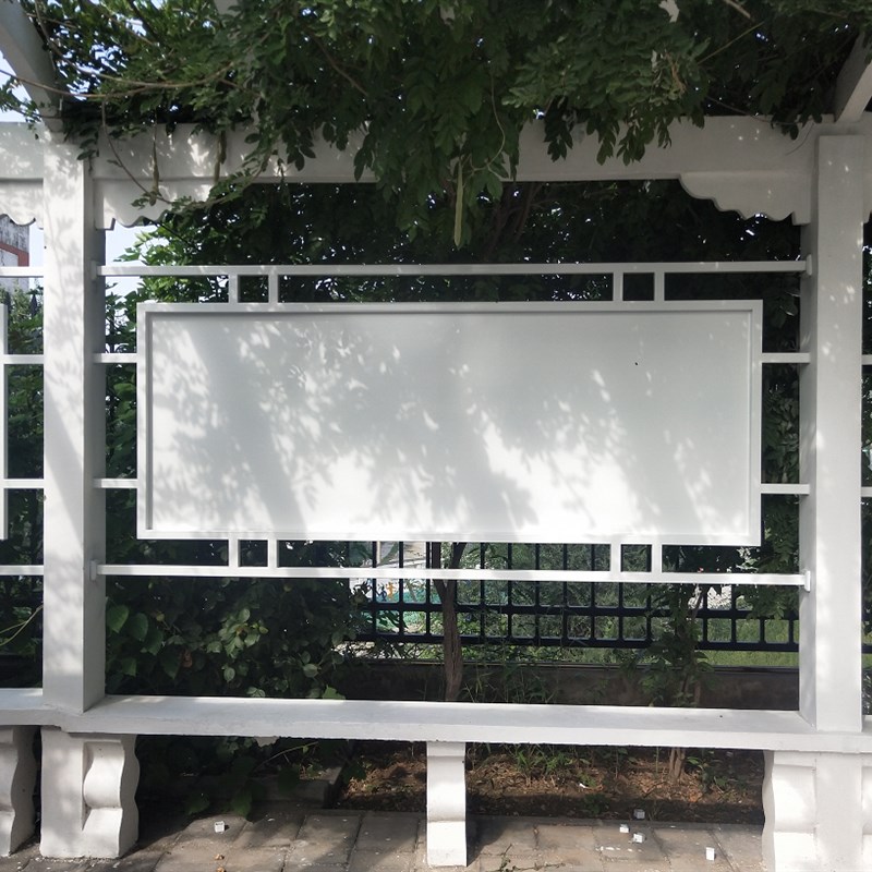 定制不锈钢烤漆文化长廊宣传栏公告栏展P示栏橱窗北京厂家