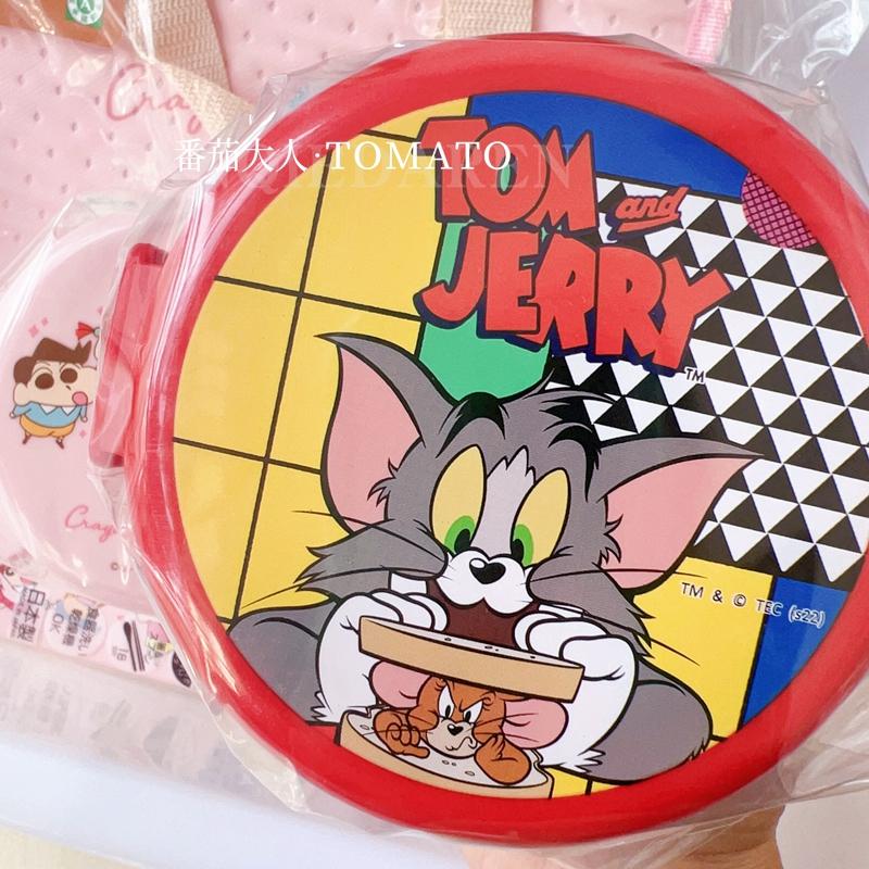 现货！日本制 猫和老鼠汤姆杰瑞美式画风双层日式便当盒零食盒